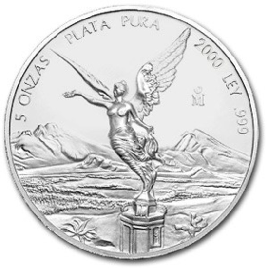 Mexican Silver Libertad 5 ounce 2000