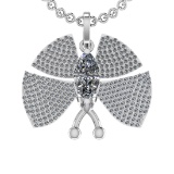 2.98 Ctw VS.SI1 (ALL DIAMOND ARE LAB GROWN ) Diamond 14k white Gold Necklac