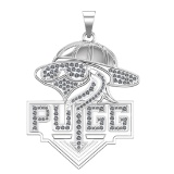 1.20 Ctw VS/SI1 Diamond 14k white Gold Pendant (ALL DIAMOND ARE LAB GROWN )