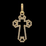 1.71 Ctw SI1/SI2Diamond Prong Set 10k Yellow Gold Pendant(ALL DIAMOND ARE L