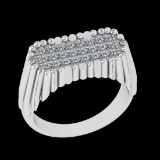 0.31 Ctw VS/SI1 Diamond 10k White Gold Engagement Ring (ALL DIAMOND ARE LAB