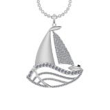 1.94 Ctw VS.SI1 (ALL DIAMOND ARE LAB GROWN ) Diamond 14k white Gold Necklac