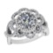1.77 Ctw VS/SI1 Diamond 14K White Gold Engagement Ring