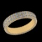 2.27 Ctw VS/SI1 Diamond Prong Set 10K Yellow Gold Eternity Band Ring (ALL D