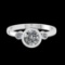 0.91 Ctw VS/SI1 Diamond Prong Set 10K white Gold Engagement Ring (ALL DIAMO