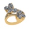 2.22 Ctw SI1/SI2 Diamond 14k Yellow Gold Engagement Ring (ALL DIAMOND ARE L