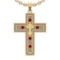 1.96 Ctw VS/SI1 Ruby and Diamond 14k Yellow Gold (ALL DIAMOND ARE LAB GROWN