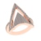 1.02 Ctw SI2/SI1 Diamond Prong Set 14k Rose Gold Engagement Ring (ALL DIAMO