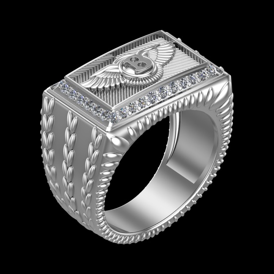 0.44 Ctw VS/SI1 Diamond Prong Set 18k white Gold Engagement Ring (ALL DIAMO