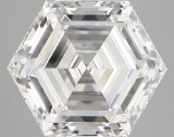 4.19ct VVS2 Hexagon cut IGI Certified Loose Diamond (LAB GROWN)