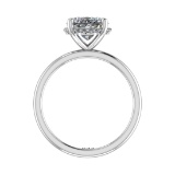 2.59 Ctw VS/SI1 Diamond 14k white Gold Hiden Halo Engagement Ring (ALL DIAM