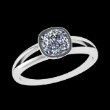 1.25 Ctw VS/SI1 Diamond 10k white Gold Solitaire Ring (ALL DIAMOND ARE LAB