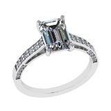 2.29 Ctw VS/SI1 Diamond 14k white Gold Engagement Ring (ALL DIAMOND ARE LAB