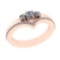 0.60 Ctw VS/SI1 Diamond 14k Rose Gold Engagement Ring (ALL DIAMOND ARE LAB