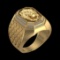 0.41 Ctw VS/SI1 Diamond Prong Set 18k Yellow Gold Creature theme Ring (ALL