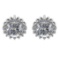 1.16 Ctw VS/SI1 Diamond 14k white Gold Stud Earrings (ALL DIAMOND ARE LAB G