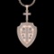 3.51 Ctw VS/SI1 Diamond 14 K Rose Gold Necklace(ALL DIAMOND ARE LAB GROWN )