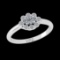 0.33 Ctw VS/SI1 Diamond 10k white Gold Engagement Ring (ALL DIAMOND ARE LAB