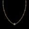 13.49 Ctw VS/SI1 Diamond 10k Yellow Gold Yard Necklace (ALL DIAMOND ARE LAB