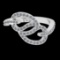 0.48 Ctw VS/SI1 Diamond Prong Set 10k white Gold Engagement Ring ( (ALL DIA