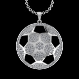 3.75 Ctw VS/SI1 Diamond 14 K White Gold Necklace(ALL DIAMOND ARE LAB GROWN