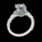 2.82 Ctw SI1/SI2Diamond Prong Set 10k white Gold Engagement Ring (ALL DIAMO
