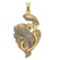 1.63 Ctw VS/SI1 Diamond 14k Yellow Gold Pendant (ALL DIAMOND ARE LAB GROWN