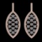 5.61 Ctw VS/SI1 Diamond 10K Rose Gold Dangling Earrings