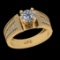 1.26 Ctw VS/SI1 Diamond Prong Set 10k Yellow Gold Engagement Ring( (ALL DIA