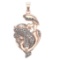 1.63 Ctw VS/SI1 Diamond 14k Rose Gold Pendant (ALL DIAMOND ARE LAB GROWN )