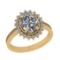 2.44 Ctw VS/SI1 Diamond 14K Yellow Gold Engagement Ring