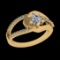3.21 Ctw SI1/SI2 Diamond 10k Yellow Gold Engagement Ring (ALL DIAMOND ARE L