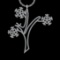 3.21 Ctw VS/SI1 Diamond 10k white Gold Christmas Theme Pandant (ALL DIAMOND
