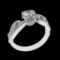 1.89 Ctw SI1/SI2 Diamond 10k white Gold Engagement Ring (ALL DIAMOND ARE LA