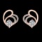 2.99 Ctw SI1/SI2 Diamond 10k Rose Gold Earrings (ALL DIAMOND ARE LAB GROWN)
