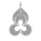 1.08 Ctw VS/SI1 Diamond 14k white Gold Pendant (ALL DIAMOND ARE LAB GROWN )