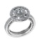 2.13 Ctw VS/SI1 Diamond 14K White Gold Engagement Ring (ALL DIAMOND ARE LAB