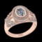 1.46 Ctw VS/SI1 Diamond 10k Rose Gold Engagement Ring (ALL DIAMOND ARE LAB