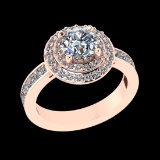 2.11 Ctw VS/SI1 (ALL DIAMOND ARE LAB GROWN ) Diamond 10k Rose Gold Engageme