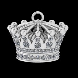 1.11 Ctw SI2/SI1 Diamond 10k white Gold Pandant (ALL DIAMOND ARE LAB GROWN