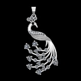 3.67 Ctw VS/SI1 Treated fancy black diamond Prong Set 18k white Gold Pendan
