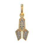 0.31 Ctw VS/SI1 Diamond 14k Yellow Gold Pendant (ALL DIAMOND ARE LAB GROWN