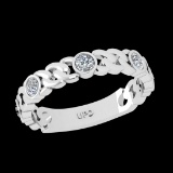 0.30 Ctw VS/SI1 Diamond 10k White Gold Engagement Ring (ALL DIAMOND ARE LAB