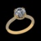 2.47 Ctw VS/SI1 Diamond Prong Set 10K Yellow Gold Engagement Ring (ALL DIAM
