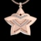 0.17 Ctw VS/SI1 Diamond 14 K Rose Gold Necklace(ALL DIAMOND ARE LAB GROWN )