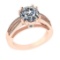 2.75 Ctw VS/SI1 Diamond 14K Rose Gold Vintage Style Engagement Ring
