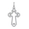 1.71 Ctw SI2/SI1 Diamond Prong Set 14k white Gold Pendant (ALL DIAMOND ARE