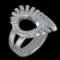 1.74 Ctw VS/SI1 Diamond 10k white Gold Engagement Ring (ALL DIAMOND ARE LAB