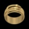 Creature theme Men s Snake Texture 10k Gold Yellow Ring (ALL DIAMOND ARE LA