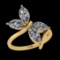 2.00 Ctw SI2/SI1 Diamond 10k Yellow Gold Solitaire Ring (ALL DIAMOND ARE LA